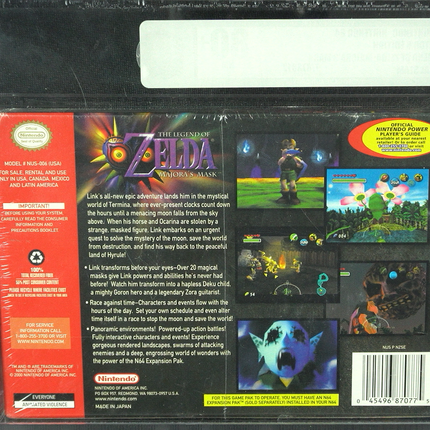 Legend of Zelda Majora's Mask - N64 - VGA 80+ - Nintendo - Brand New Sealed