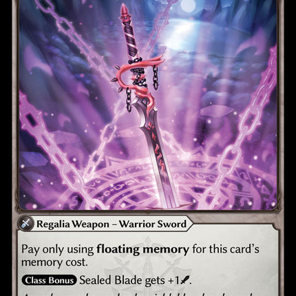Sealed Blade - DOA 1st EN-050 - Common - Near Mint - Non-Foil - Grand Archive TCG