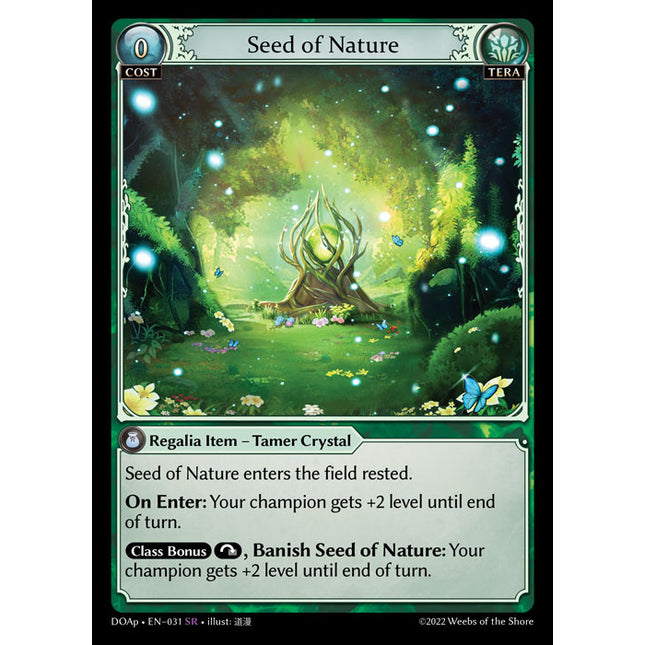 Seed of Nature - DOAp-031 - Super Rare - Near Mint - Non-Foil - Grand Archive TCG