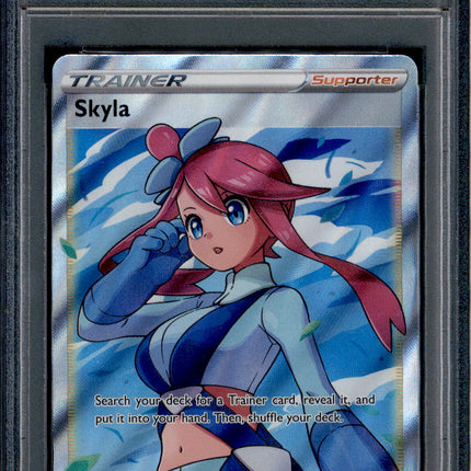 Skyla - 072/072 - PSA 9 - Full Art - Shining Fates - Pokemon - 80043
