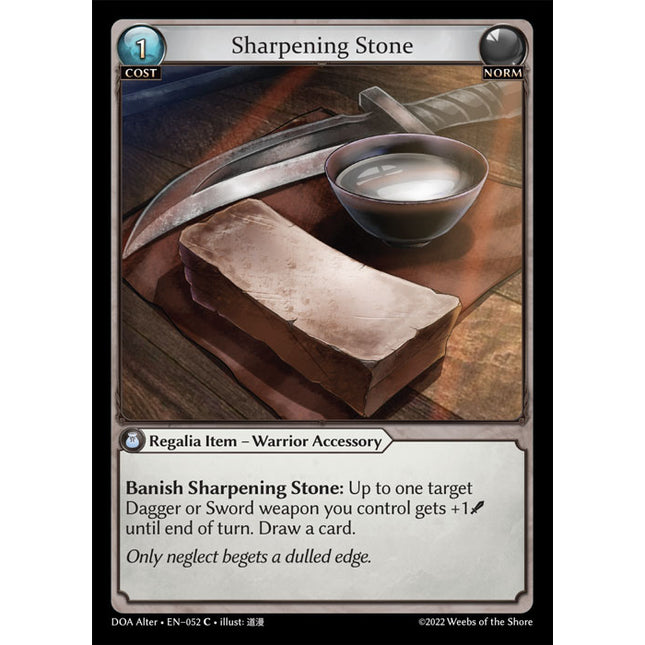 Sharpening Stone - DOA Alter EN-052 - x4 - Common - Near Mint - Non-Foil - Grand Archive TCG