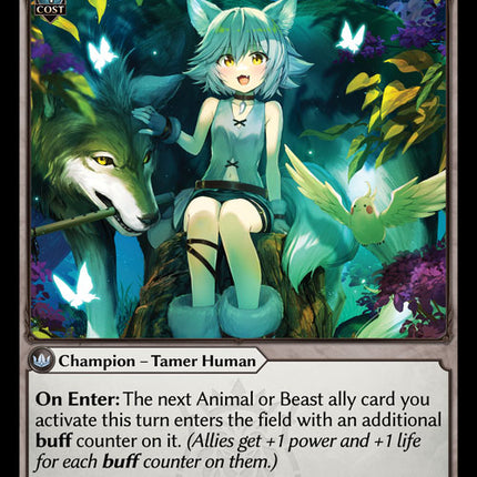 Silvie, Wilds Whisperer - DOA 1st EN-010 - Common - Near Mint - Non-Foil - Grand Archive TCG