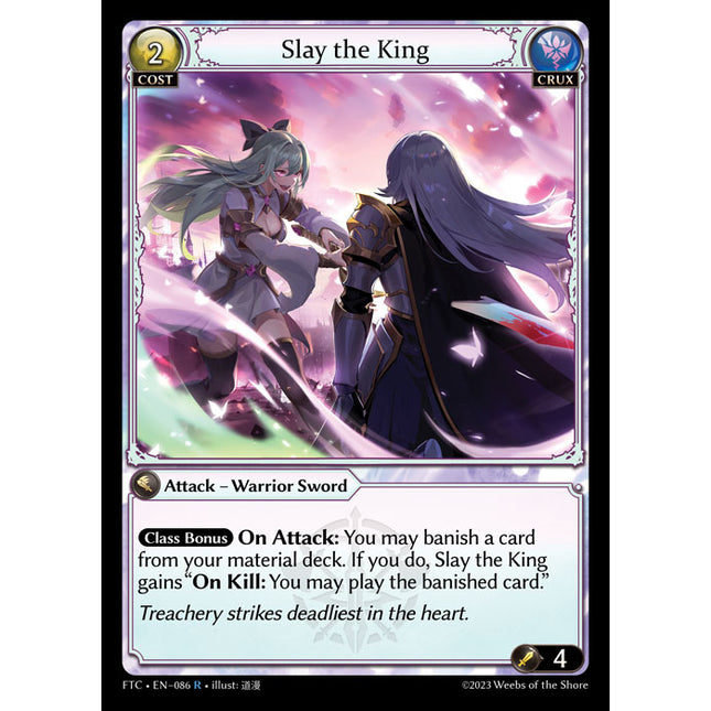 Slay the King - FTC EN-086 - x1 - R - NM - Foil - Grand Archive TCG