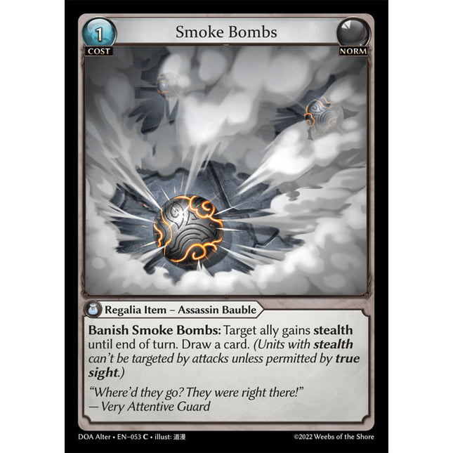 Smoke Bombs - DOA Alter EN-053 - x4 - Common - Near Mint - Non-Foil - Grand Archive TCG
