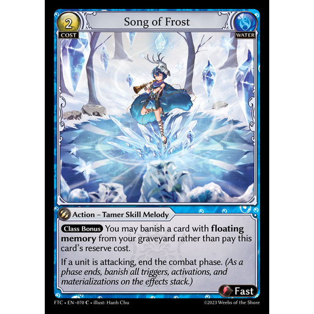 Song of Frost - FTC EN-070 - x4 - C - NM - Non-Foil - Grand Archive TCG