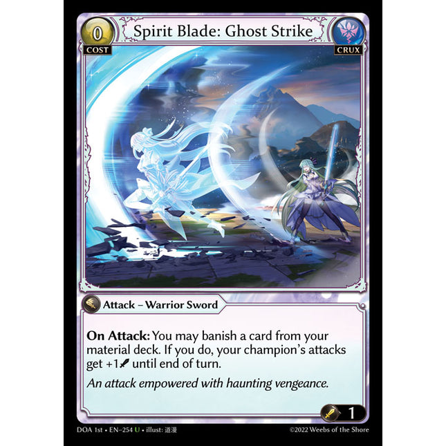 Spirit Blade: Ghost Strike - DOA 1st EN-254 - Uncommon - Near Mint - Non-Foil - Grand Archive TCG