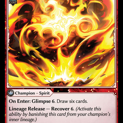 Spirit of Serene Fire - FTC EN-001 - x1 - UR - NM - Non-Foil - Grand Archive TCG
