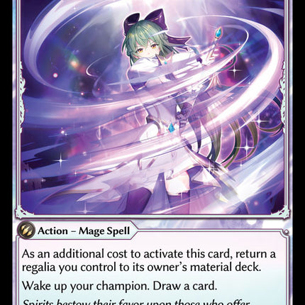 Spirit's Blessing - DOA 1st EN-256 - Rare - Near Mint - Foil - Grand Archive TCG