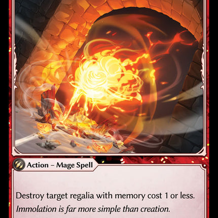 Spurn to Ash - DOA 1st EN-155 - Uncommon - Near Mint - Foil - Grand Archive TCG