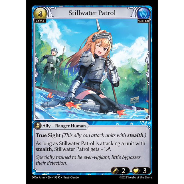 Stillwater Patrol - DOA Alter EN-192 - x4 - Common - Near Mint - Non-Foil - Grand Archive TCG