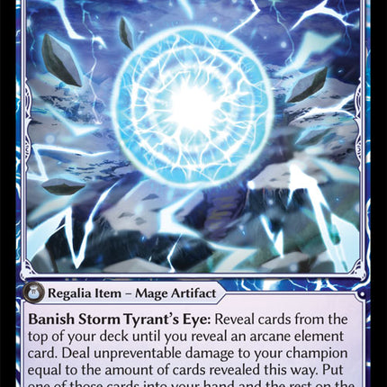 Storm Tyrant's Eye - DOA Alter EN-061 - x1 - Rare - Near Mint - Non-Foil - Grand Archive TCG