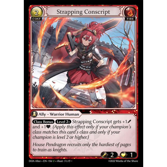 Strapping Conscript - DOA Alter EN-156 - x1 - Uncommon - Near Mint - Non-Foil - Grand Archive TCG
