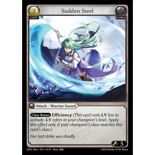Sudden Steel - DOA Alter EN-112 - x4 - Common - Near Mint - Non-Foil - Grand Archive TCG