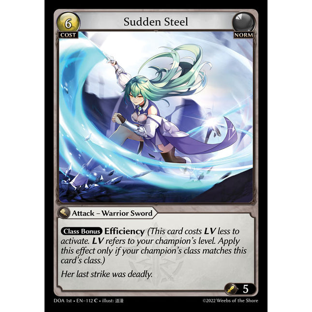 Sudden Steel - DOA 1st EN-112 - Common - Near Mint - Non-Foil - Grand Archive TCG