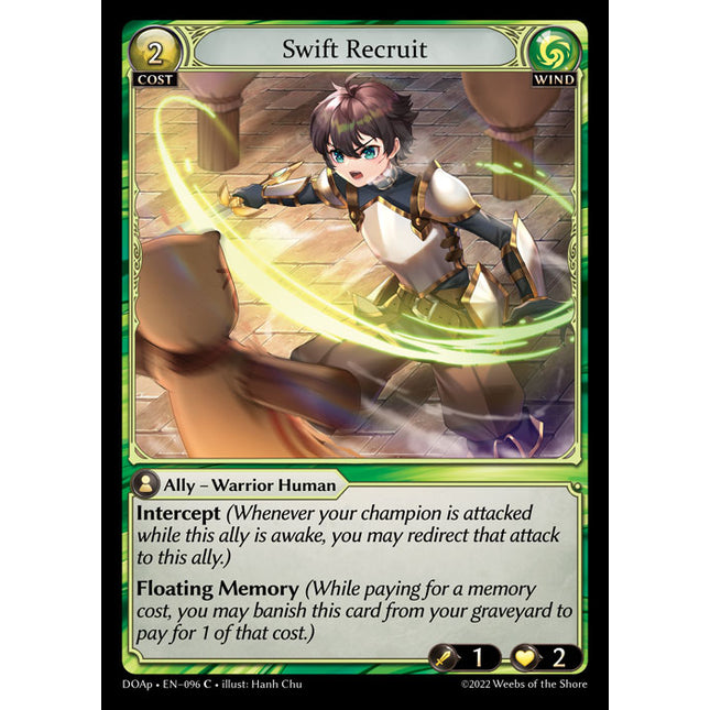Swift Recruit - DOAp-096 - Common - Near Mint - Non-Foil - Grand Archive TCG