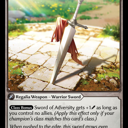 Sword of Adversity - DOA 1st EN-055 - Rare - Near Mint - Foil - Grand Archive TCG