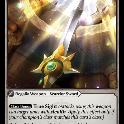 Sword of Seeking - FTCA EN-022 - x1 - SR - NM - Armaments Foil - Grand Archive TCG