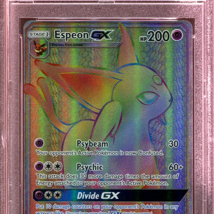 Espeon GX - Hyper Rare - Sun & Moon Base Set - 152/149 - PSA 9