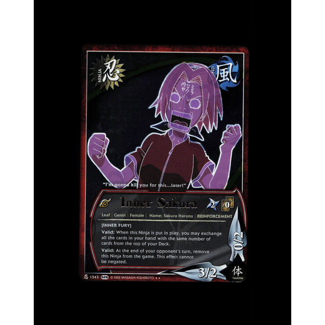 Inner Sakura - 1543 - NM - Foil - S26 - Naruto CCG - E1-158