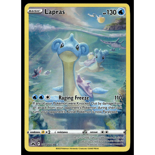 Lapras - GG05/GG70 - NM - Art Rare - Crown Zenith - Pokemon - A8-80