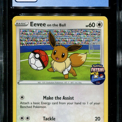 Eevee on the Ball - 002/005 - CGC 9.5 - Futsal Collection - UK Game Promo - Pokemon -  15021