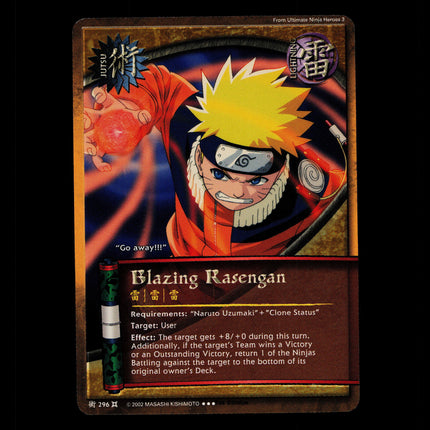 Blazing Rasengan - 296 - NM - 1st Edition - Foil - Naruto CCG - D4-364