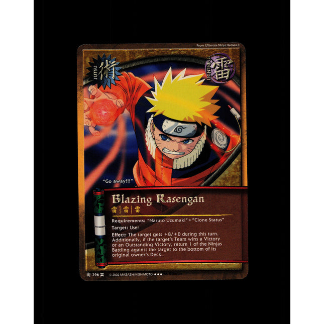 Blazing Rasengan - 296 - NM - 1st Edition - Foil - Naruto CCG - D4-364