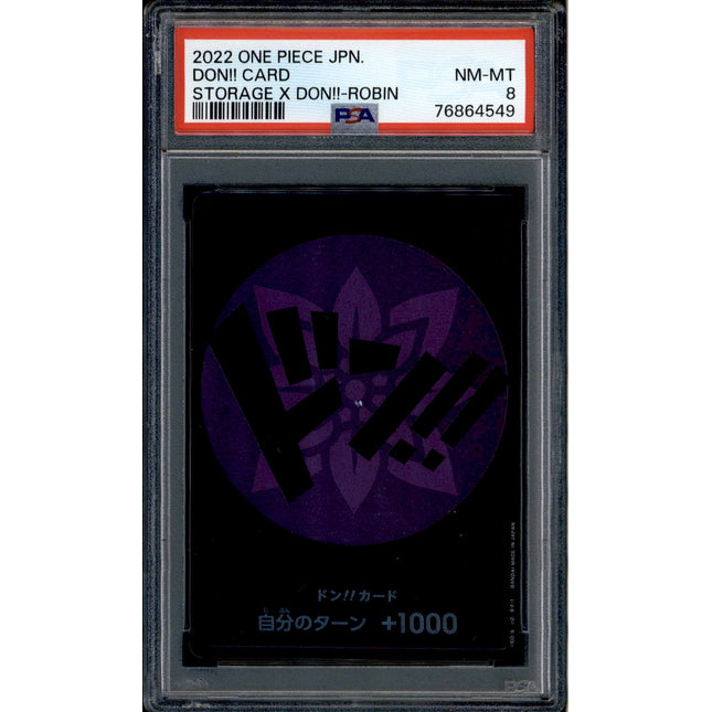 Robin Don Card - Promo Storage - PSA 8 - Japanese Holo - Box - One Piece - 64549