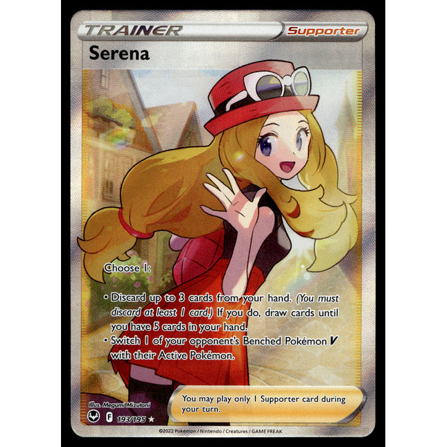 Serena - 193/195 - NM - Full Art - Silver Tempest - Pokemon - C3-21
