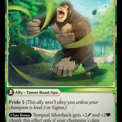 Tempest Silverback - DOA Alter EN-227 - Uncommon - Near Mint - Foil - Grand Archive TCG