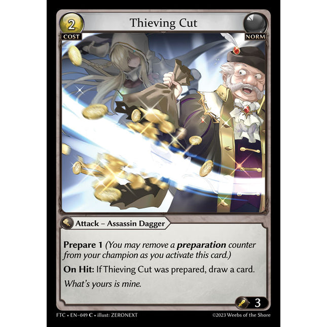 Thieving Cut - FTC EN-049 - x1 - C - NM - Foil - Grand Archive TCG