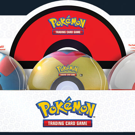 Pokeball Best of 2021 Tin Display - 6x Tins - Pokemon - New - Sealed