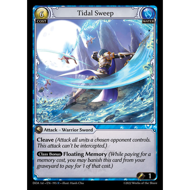 Tidal Sweep - DOA 1st EN-195 - Rare - Near Mint - Non-Foil - Grand Archive TCG