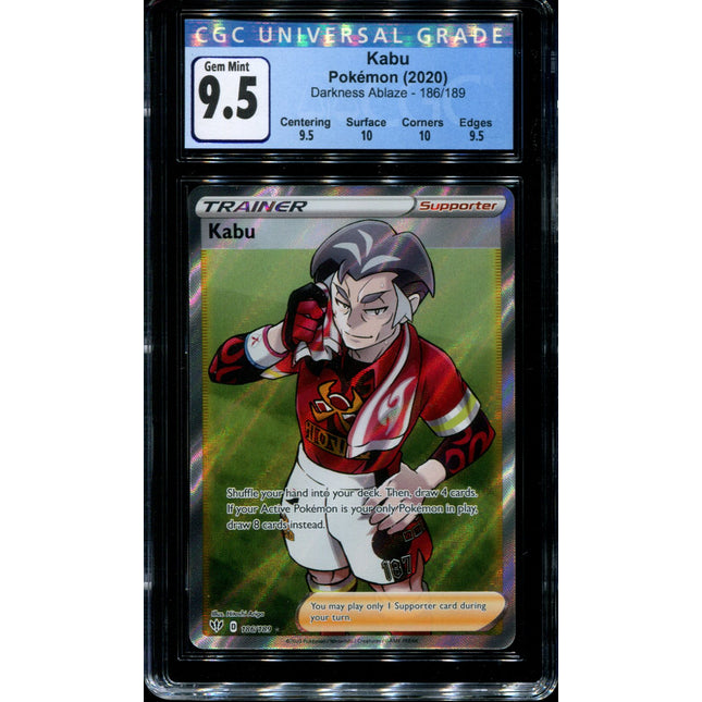 Kabu - 186/189 - CGC 9.5 Gem Mint - Darkness Ablaze - 68227