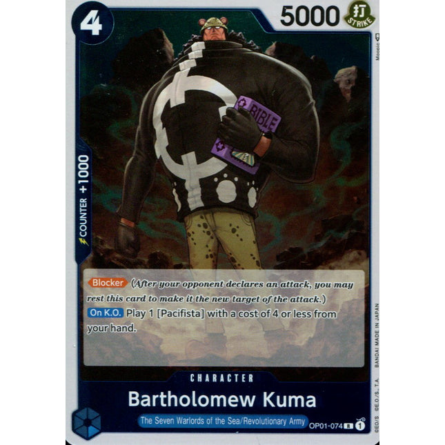Bartholomew Kuma - OP01-074 - Rare - English - One Piece TCG OP-01