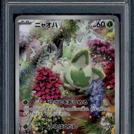 Sprigatito - 075/073 - PSA 10 - AR Japanese - SV1a - Pokemon - 55780