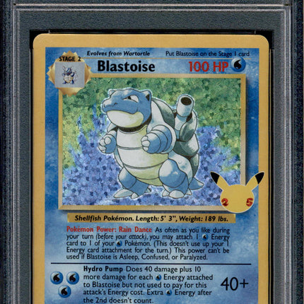 Blastoise - 2/102 - PSA 9 - Holo - Celebrations - Pokemon - 73378