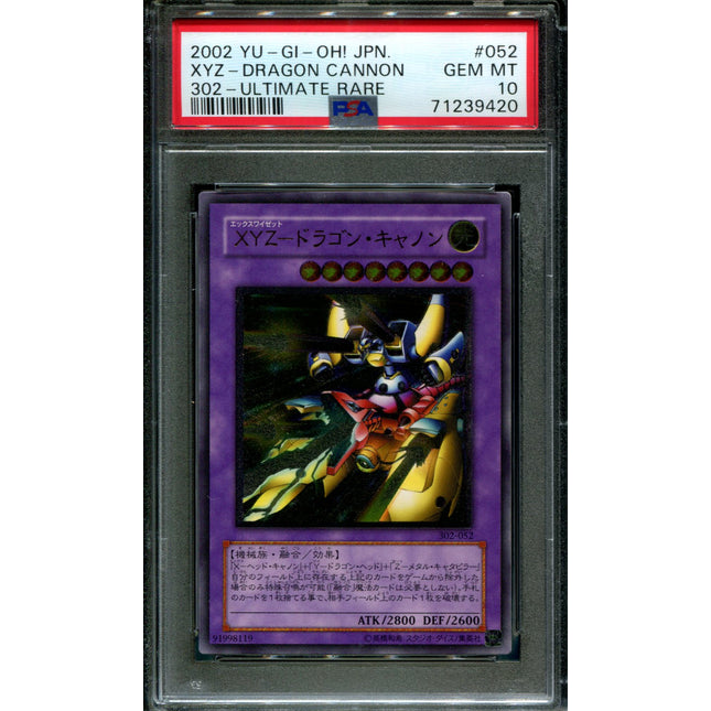Xyz-Dragon Cannon - 302-052 - PSA 10 - Ultimate Rare - Advent of Union - Pokemon - 39420