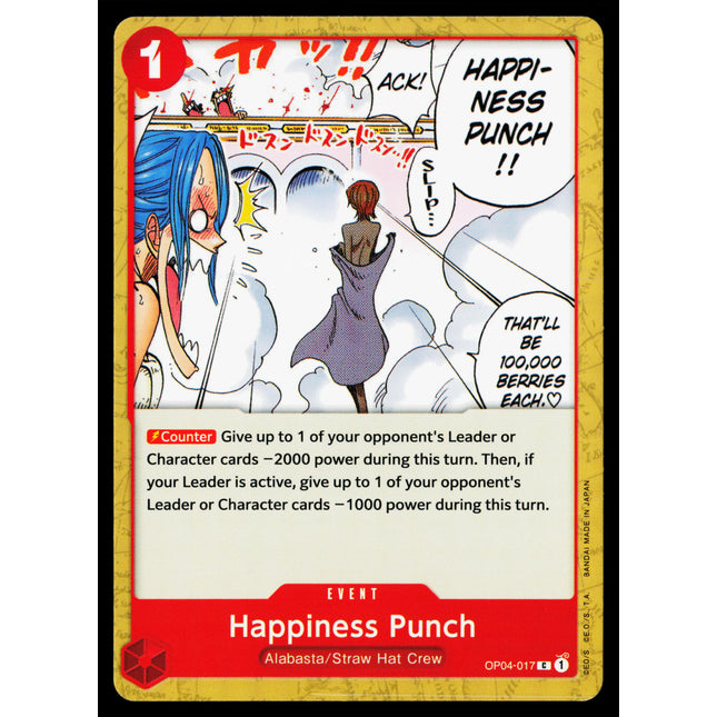 Happiness Punch - OP04-017 - NM - Common - English OP04 - One Piece TCG