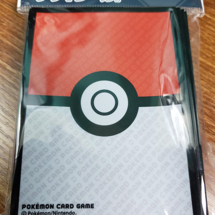 Pokeball Pokemon Card Game Red & White - Japanese - Set of 64 Pokemon Card Sleeves