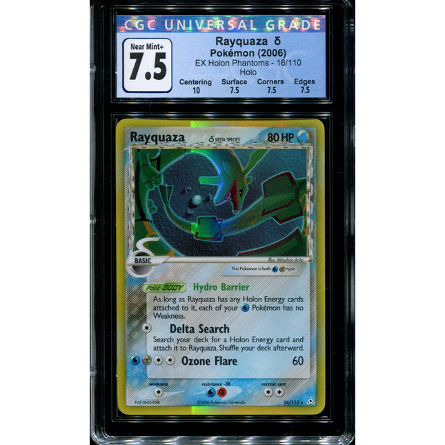 Rayquaza - 16/110 - CGC 7.5 - Holo - Holon Phantoms - 36589