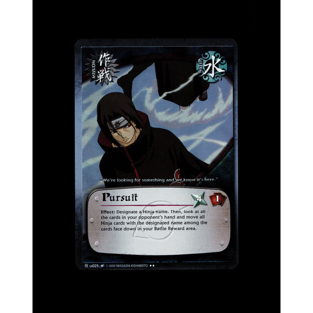 Pursuit - us025 - NM - 1st Edition - Foil - Naruto CCG - D3-14