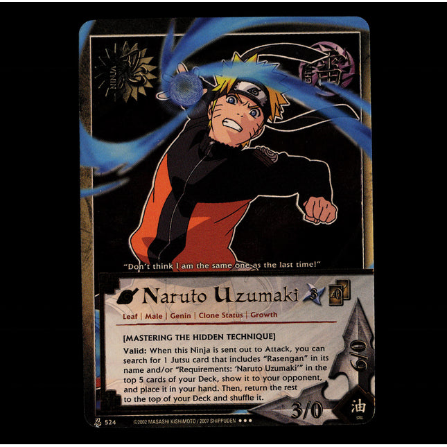 Naruto Uzumaki - 524 - NM - Foil - Promo - Naruto CCG - E1-84