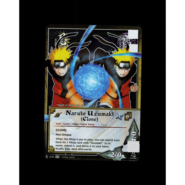 Naruto Uzumaki (Clone) - 1234 - NM - 1st Edition Foil - S22 - Naruto CCG - D4-21