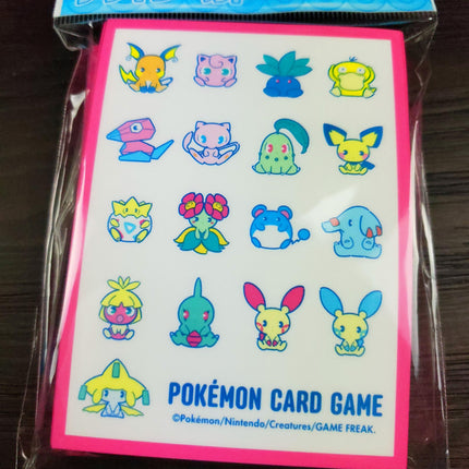 Mew Raichu Porygon Cute Chibi - Set of 64 Sleeves - Japanese - Pokemon Center