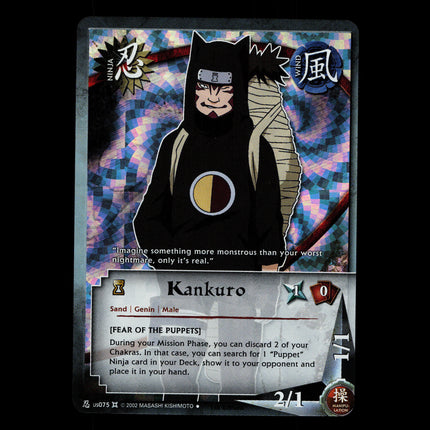 Kankuro - us075 - NM - 1st Edition - Wavy Foil - Naruto CCG - D3-43