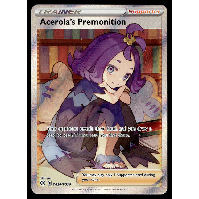 Acerola's Premonition - TG24/TG30 - PSA NM - Full Art - Brilliant Stars - Pokemon - A5-15
