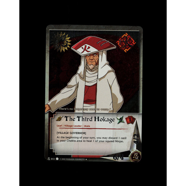 The Third Hokage - 013 - NM - Unlimited - Foil - Naruto CCG - D3-155