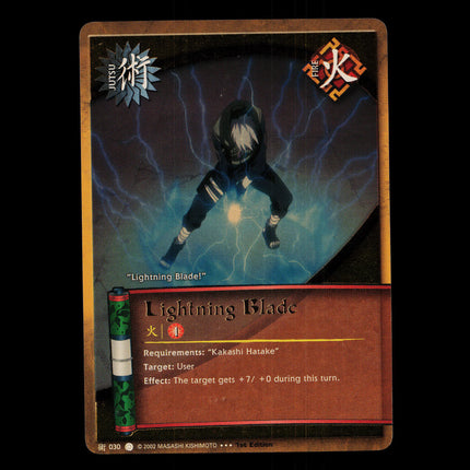Lightning Blade - 030 - NM - 1st Edition - Foil - Naruto CCG - D4-238