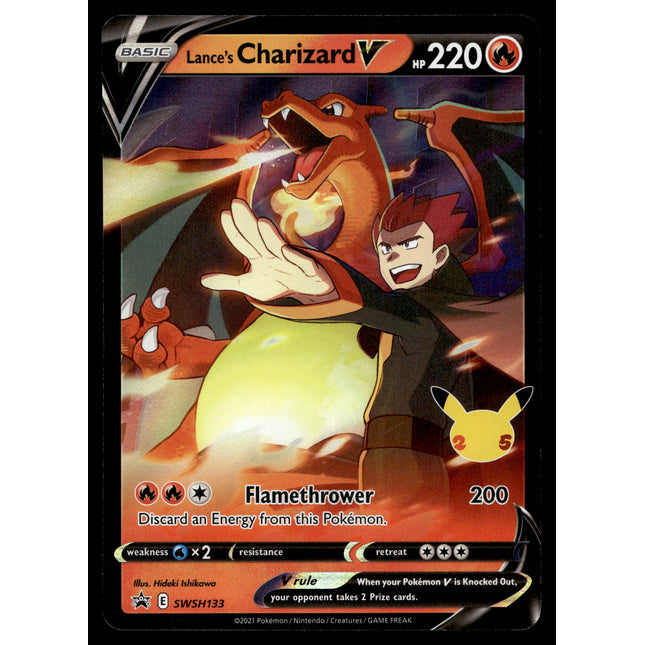 Lance's Charizard V - SWSH133 - NM - Ultra Rare - Promo - Pokemon - A9-129